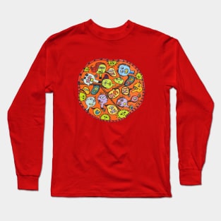 EH-IH-UH Heads Long Sleeve T-Shirt